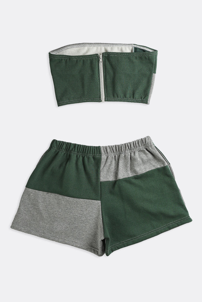 Frankie Rework Champion Patchwork Mini Sweatshorts Set - L