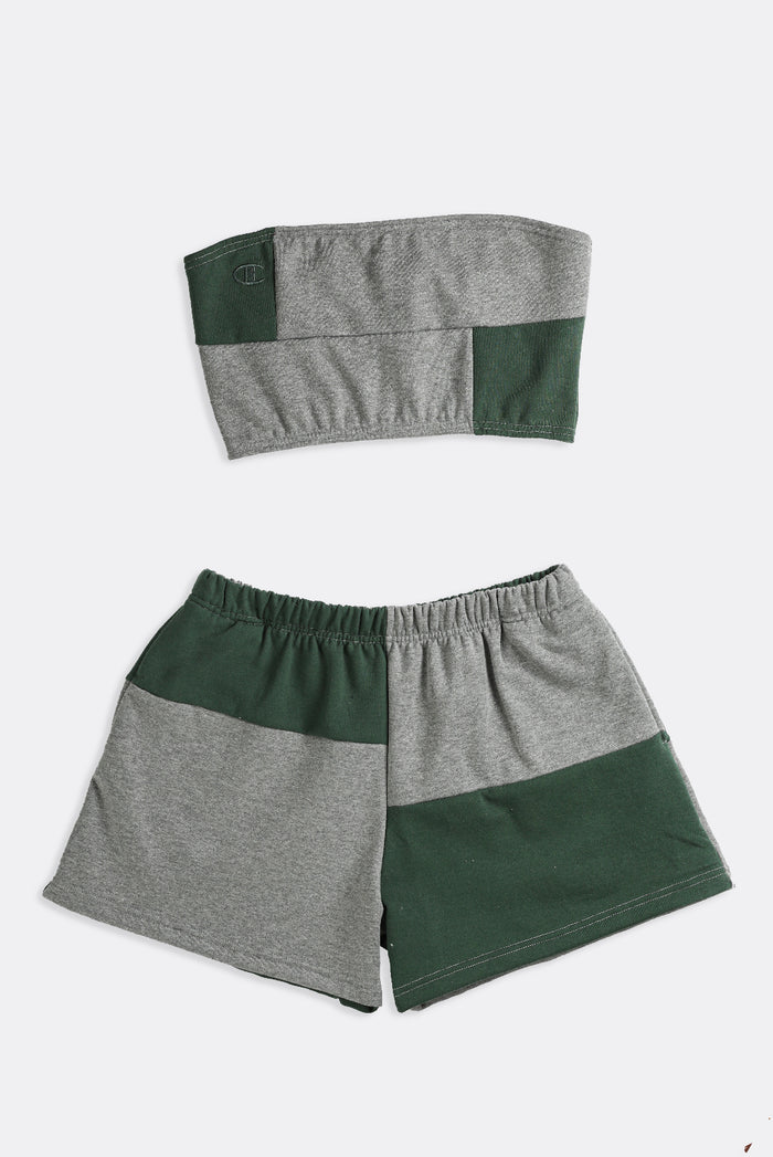 frankie Rework Champion Patchwork Mini Sweatshorts Set - L