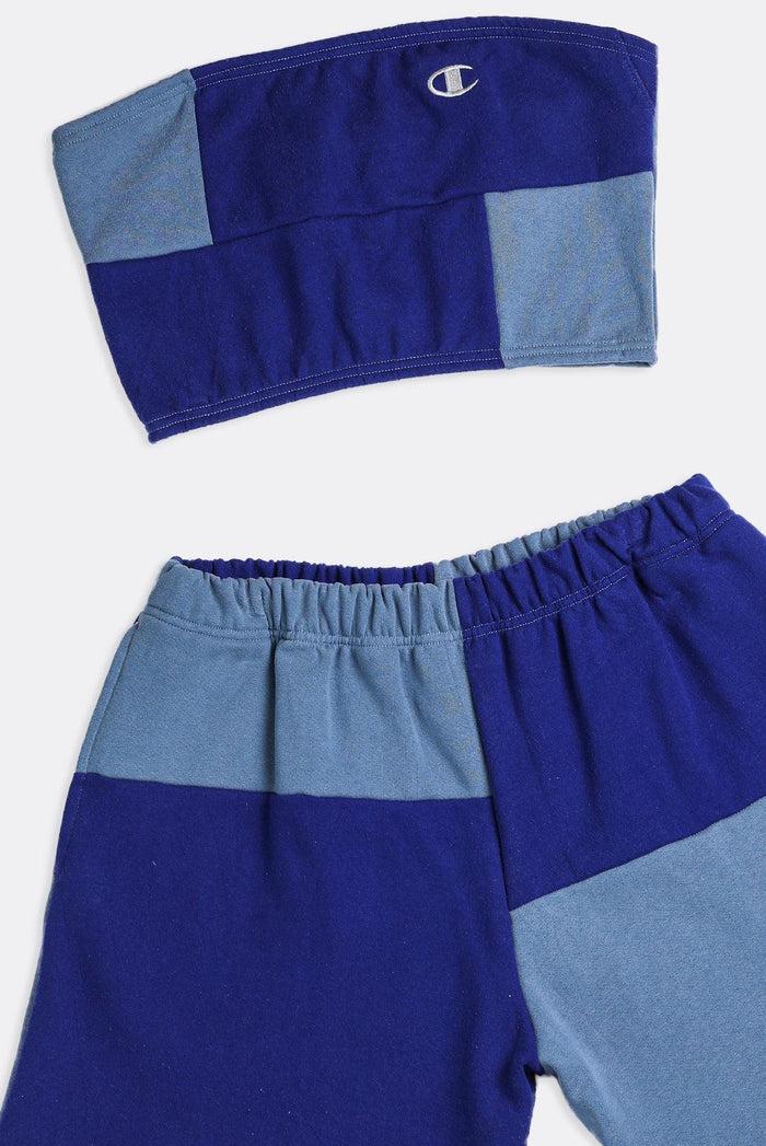 Frankie Rework Champion Patchwork Sweatshorts Set - L