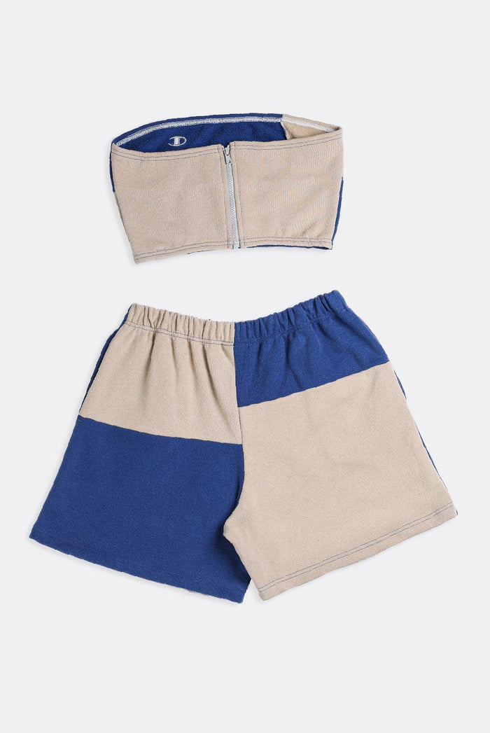 Frankie Rework Champion Patchwork Sweatshorts Set - L