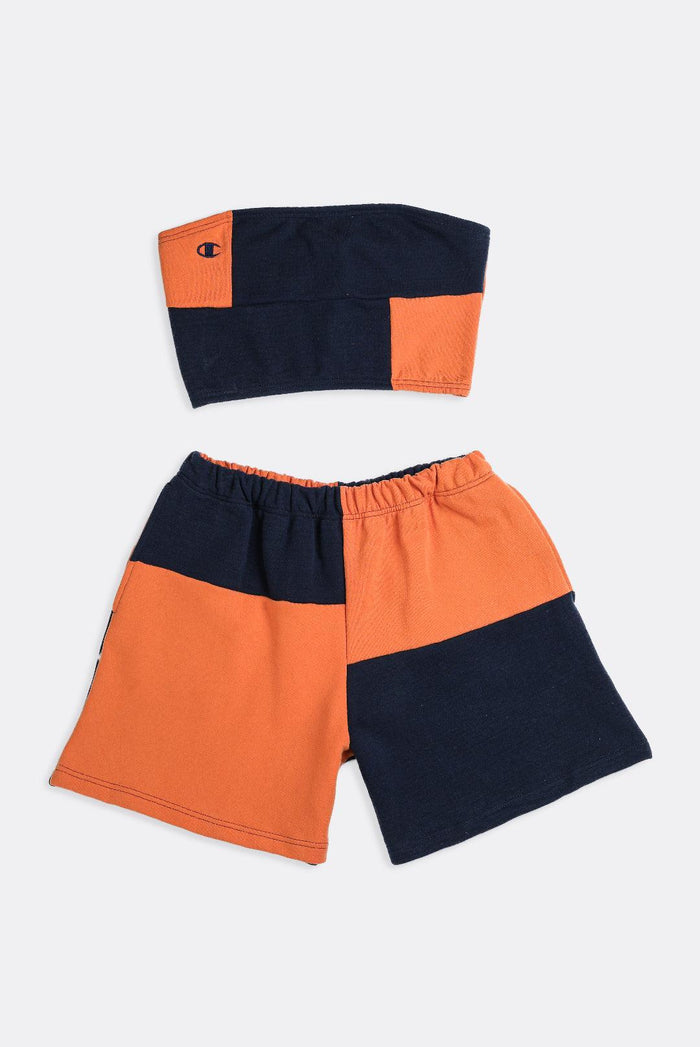 frankie Rework Champion Patchwork Sweatshorts Set - L