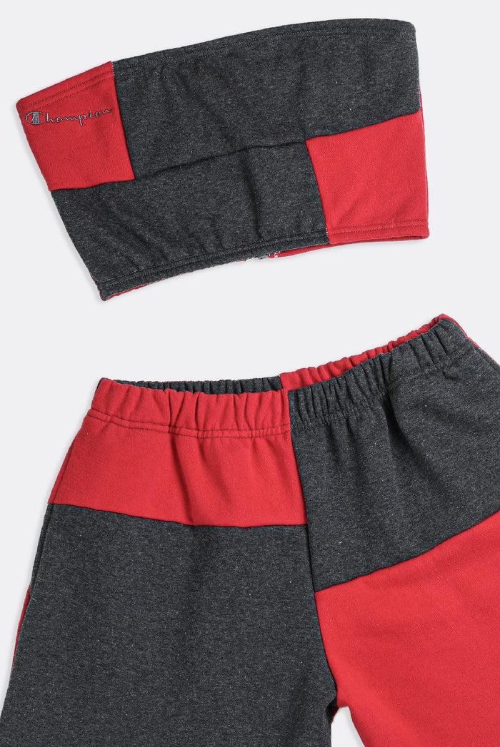 Frankie Rework Champion Patchwork Sweatshorts Set - M