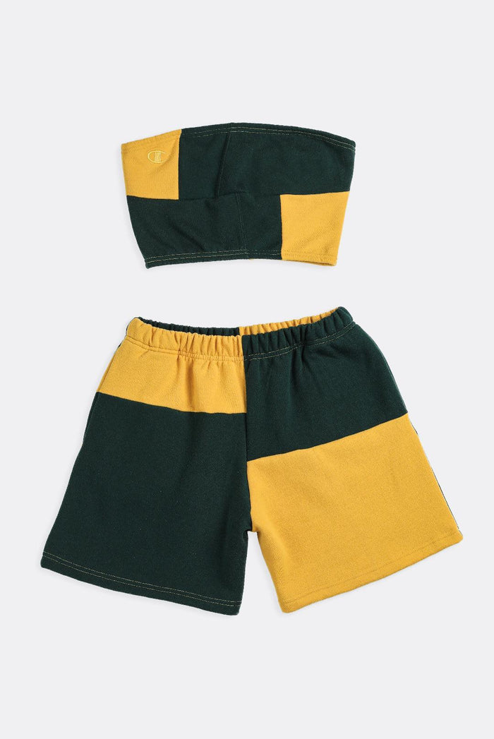 frankie Rework Champion Patchwork Sweatshorts Set - M
