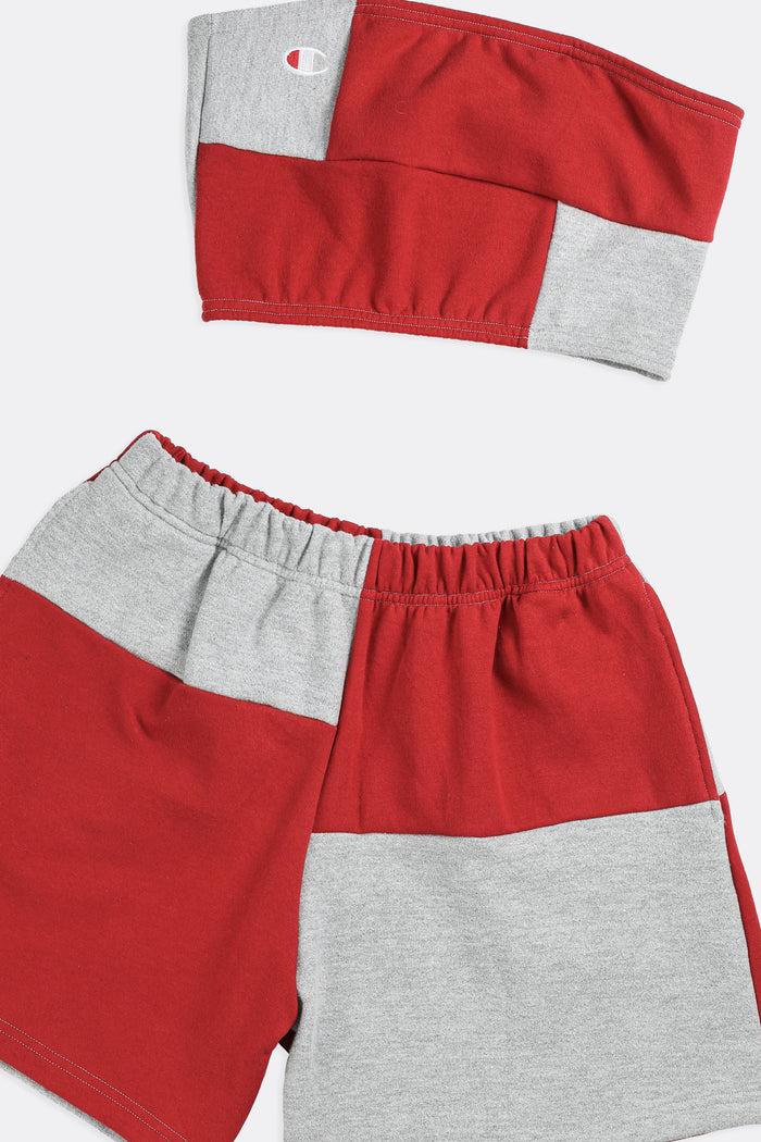 Frankie Rework Champion Patchwork Sweatshorts Set - M