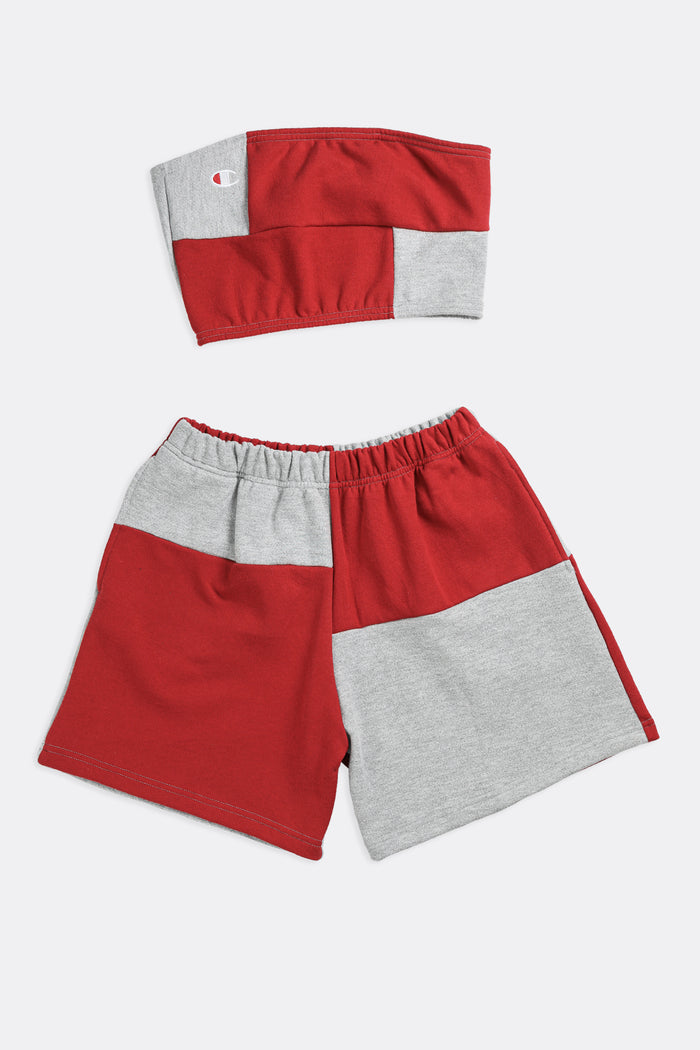frankie Rework Champion Patchwork Sweatshorts Set - M