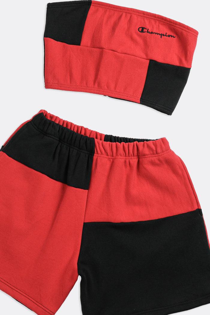Frankie Rework Champion Patchwork Sweatshorts Set - M