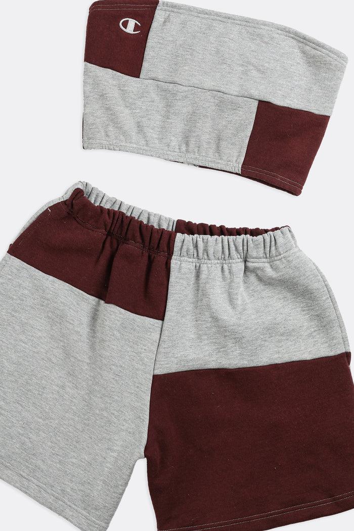 Frankie Rework Champion Patchwork Sweatshorts Set - M