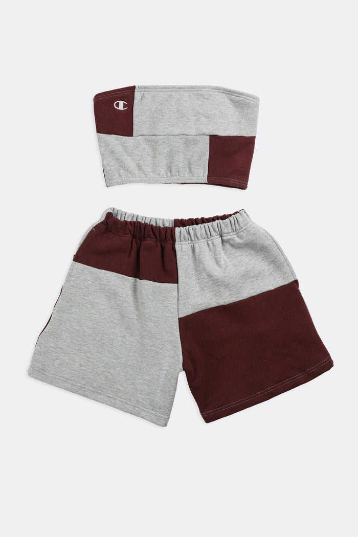 frankie Rework Champion Patchwork Sweatshorts Set - M