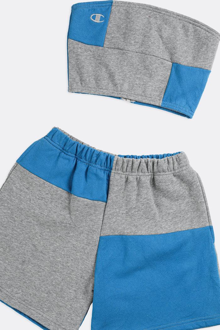 Frankie Rework Champion Patchwork Sweatshorts Set - S