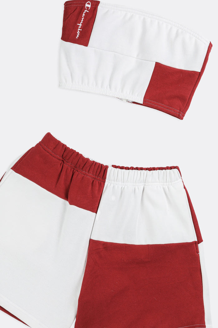 Frankie Rework Champion Patchwork Sweatshorts Set - S