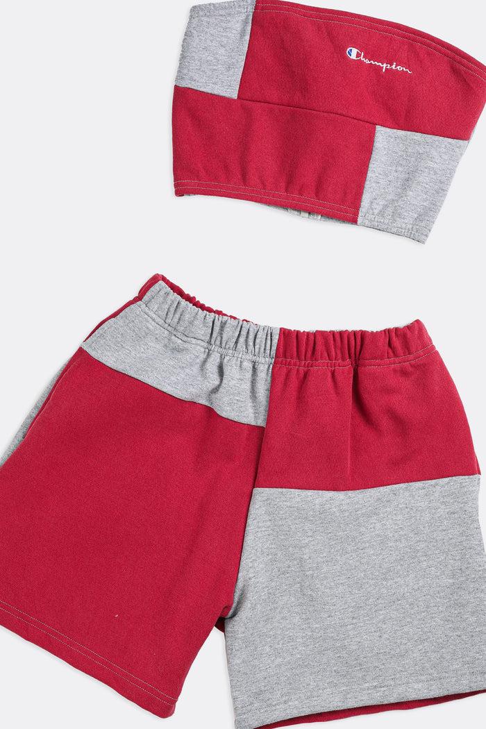Frankie Rework Champion Patchwork Sweatshorts Set - XS