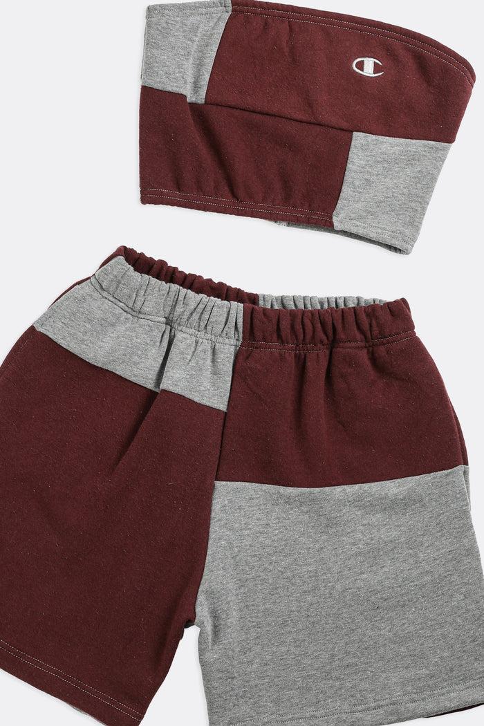 Frankie Rework Champion Patchwork Sweatshorts Set - XS