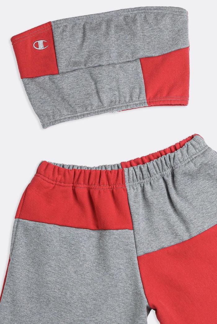 Frankie Rework Champion Patchwork Sweatshorts Set - XS S M L