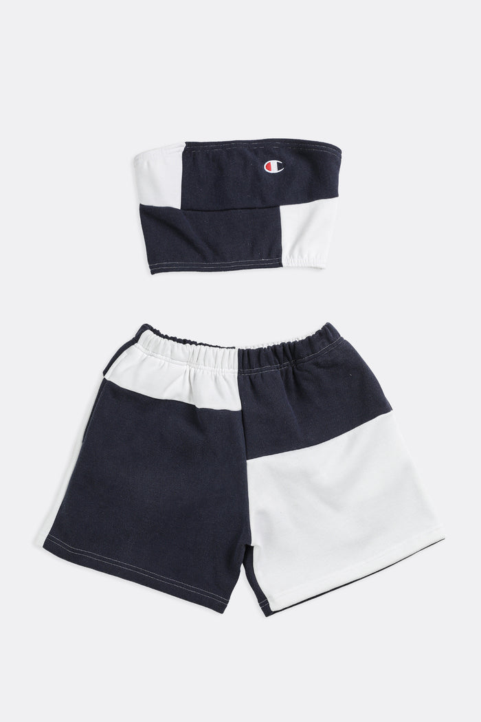 frankie Rework Champion Patchwork Sweatshorts Set - XS S M L