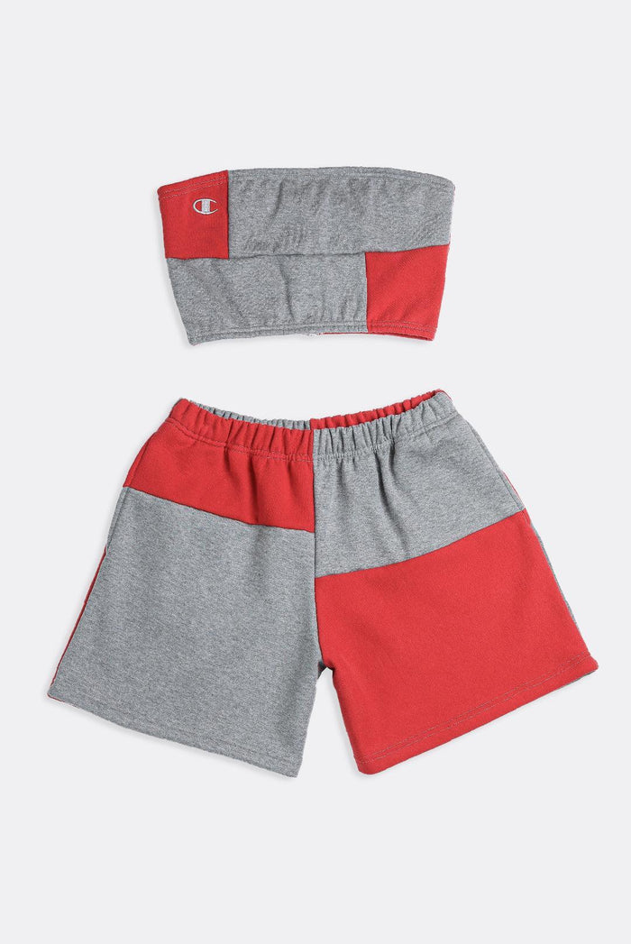 frankie Rework Champion Patchwork Sweatshorts Set - XS S M L