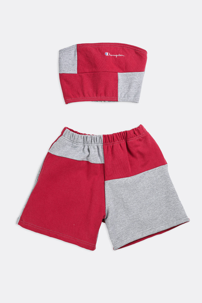 frankie Rework Champion Patchwork Sweatshorts Set - XS