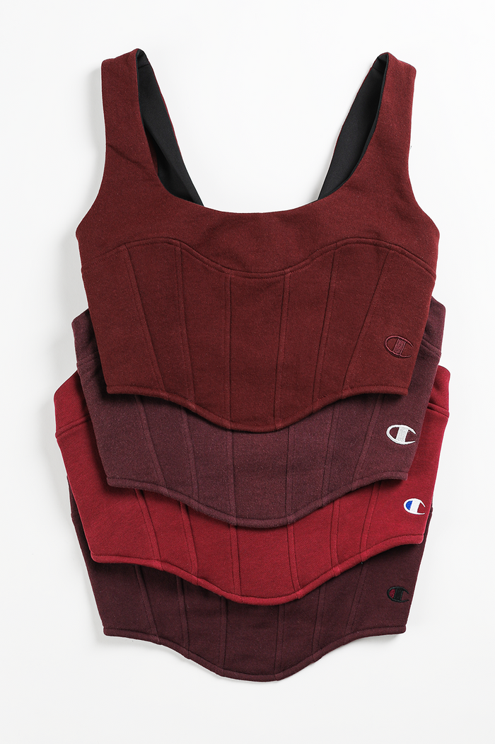 frankie Rework Champion Sweatshirt Bustier - XS S M L XL