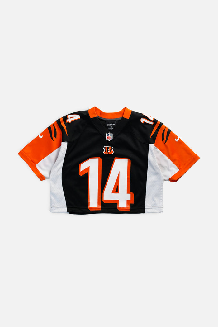 frankie Rework Crop Cincinnati Bengals NFL Jersey - XS