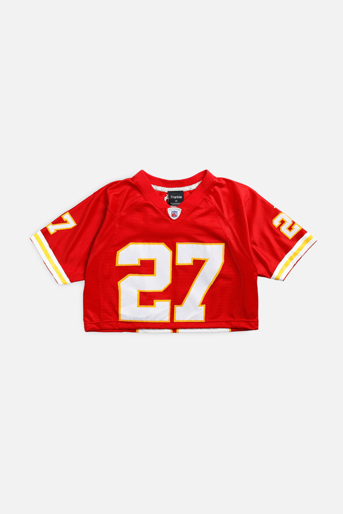 frankie Rework Crop Kansas City Chiefs NFL Jersey - XS