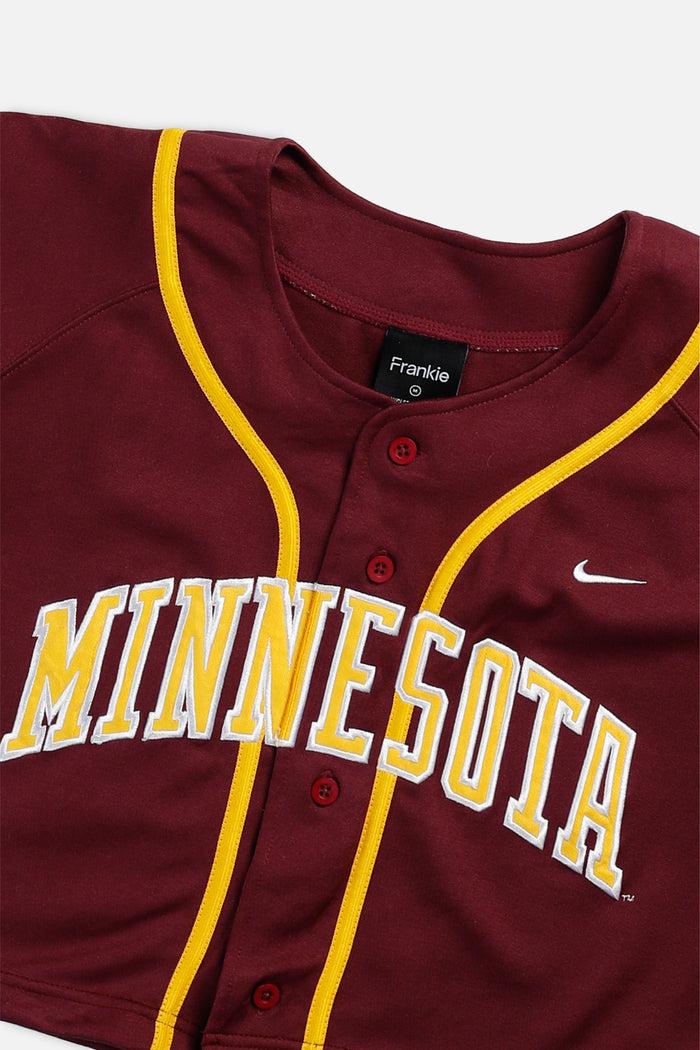 Frankie Rework Crop Minnesota Golden Gophers NCAA Baseball Jersey - M