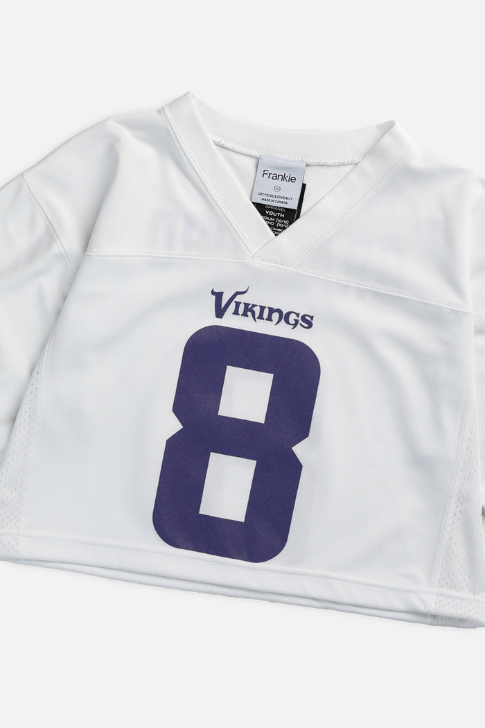 Frankie Rework Crop Minnesota Vikings NFL Jersey - XS