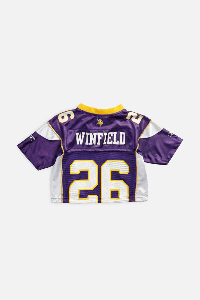Frankie Rework Crop Minnesota Vikings NFL Jersey - XS