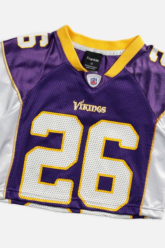 Frankie Rework Crop Minnesota Vikings NFL Jersey - XS