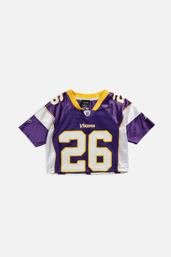frankie Rework Crop Minnesota Vikings NFL Jersey - XS