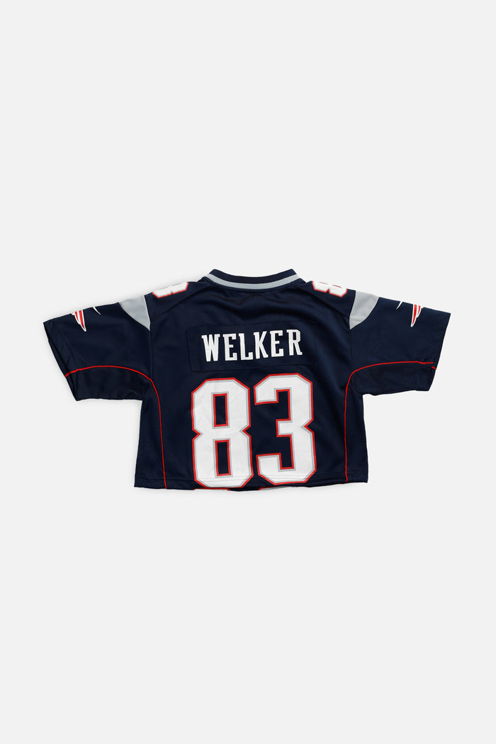 Frankie Rework Crop New England Patriots NFL Jersey - XS