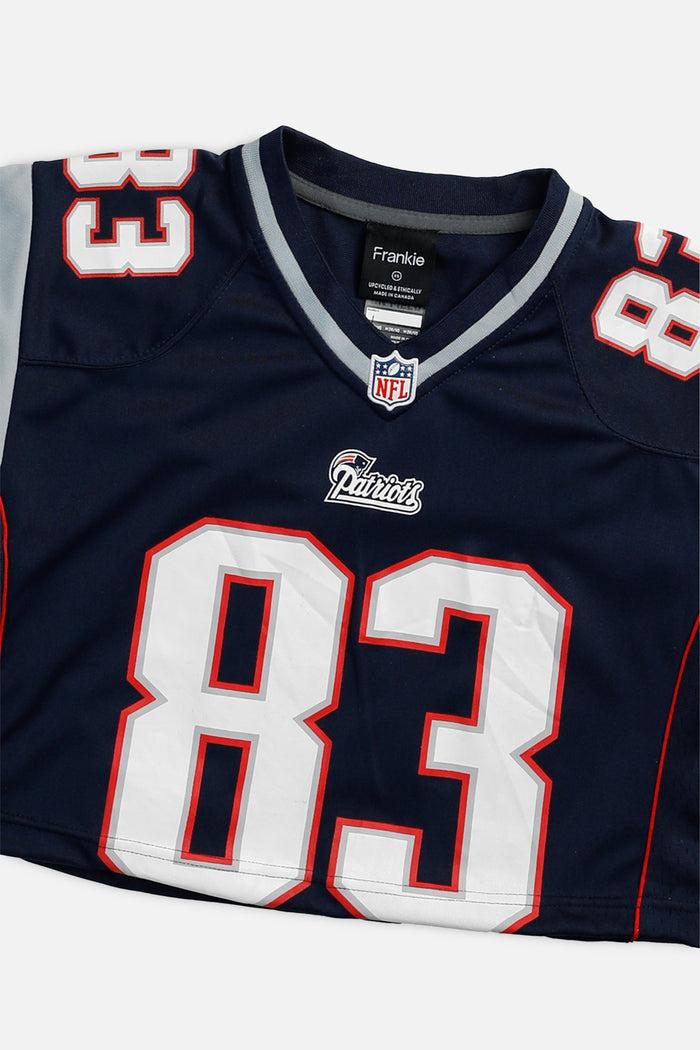 Frankie Rework Crop New England Patriots NFL Jersey - XS