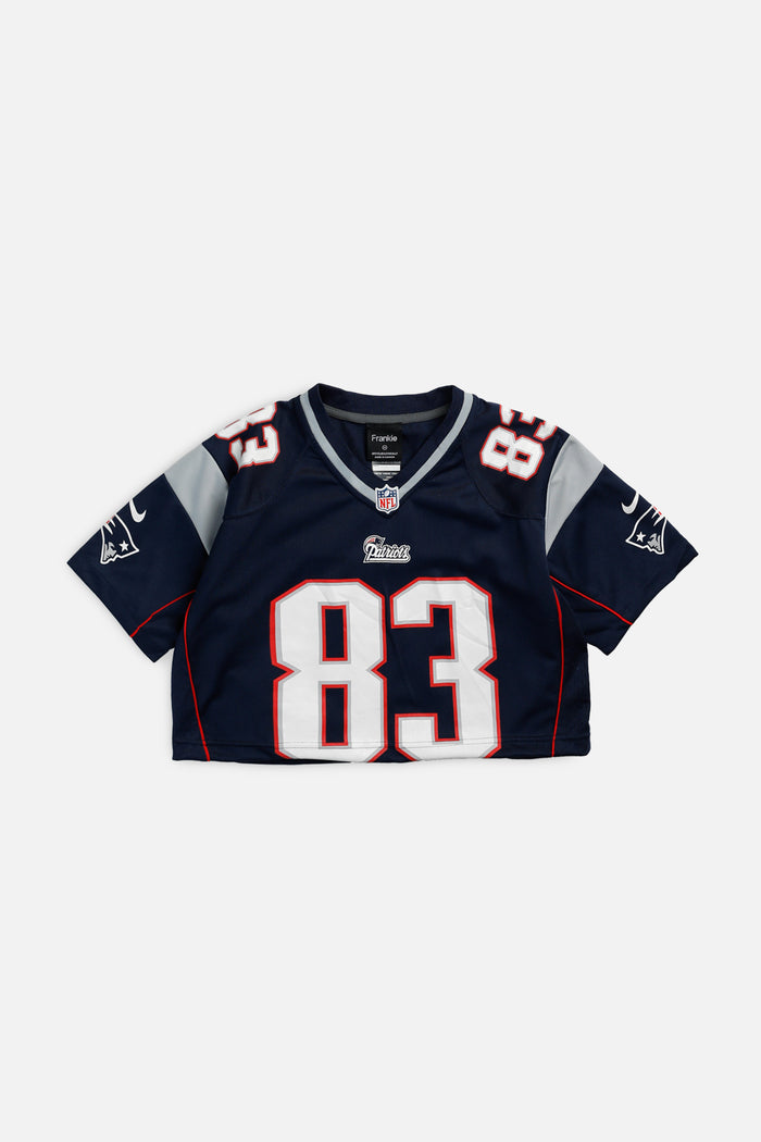 frankie Rework Crop New England Patriots NFL Jersey - XS