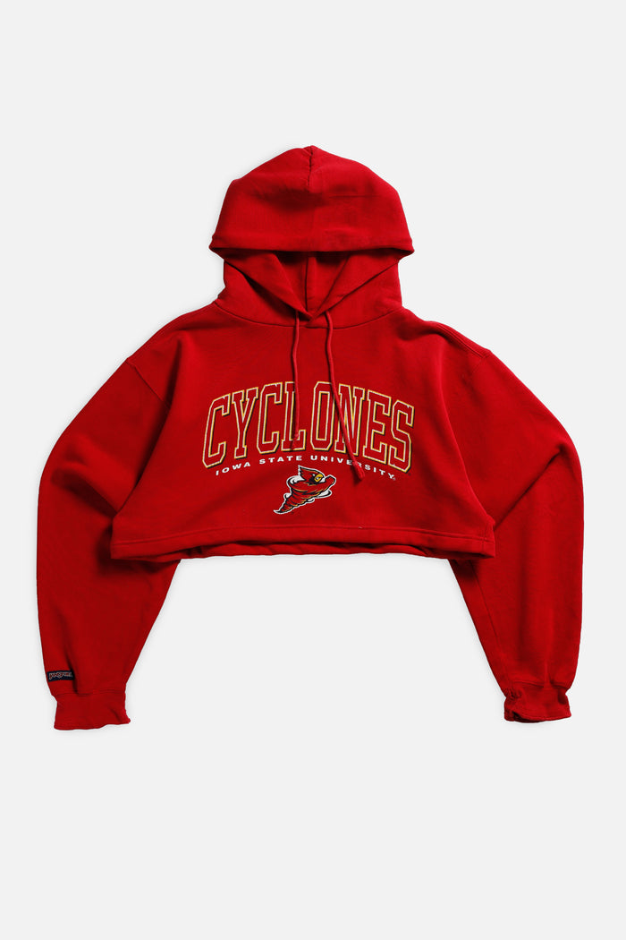 frankie Rework Iowa State Cyclones Crop Sweatshirt - M
