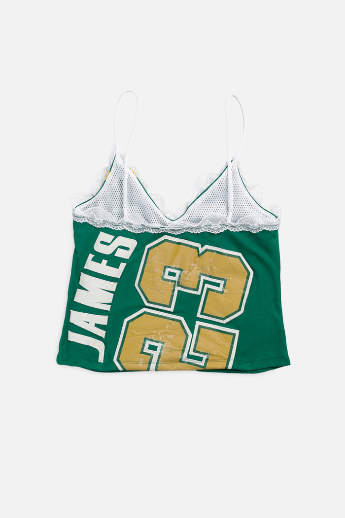 Frankie Rework Irish High School Basketball Lace Tank - S