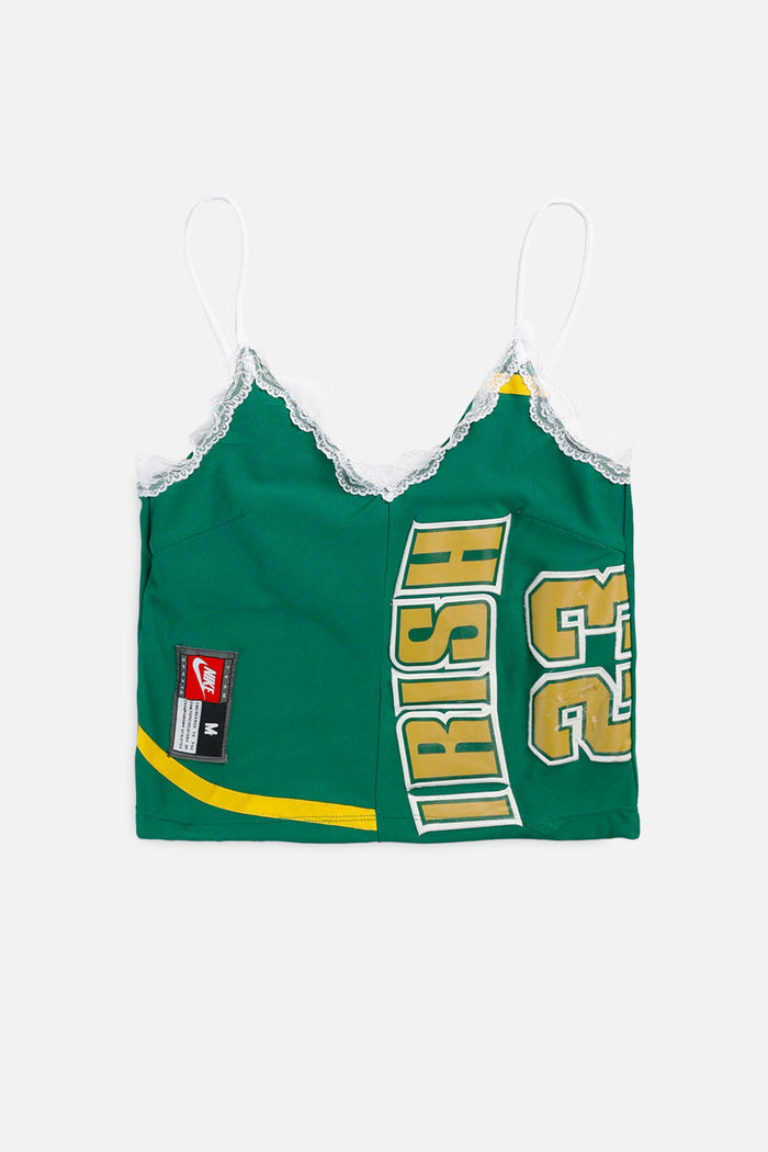 frankie Rework Irish High School Basketball Lace Tank - S