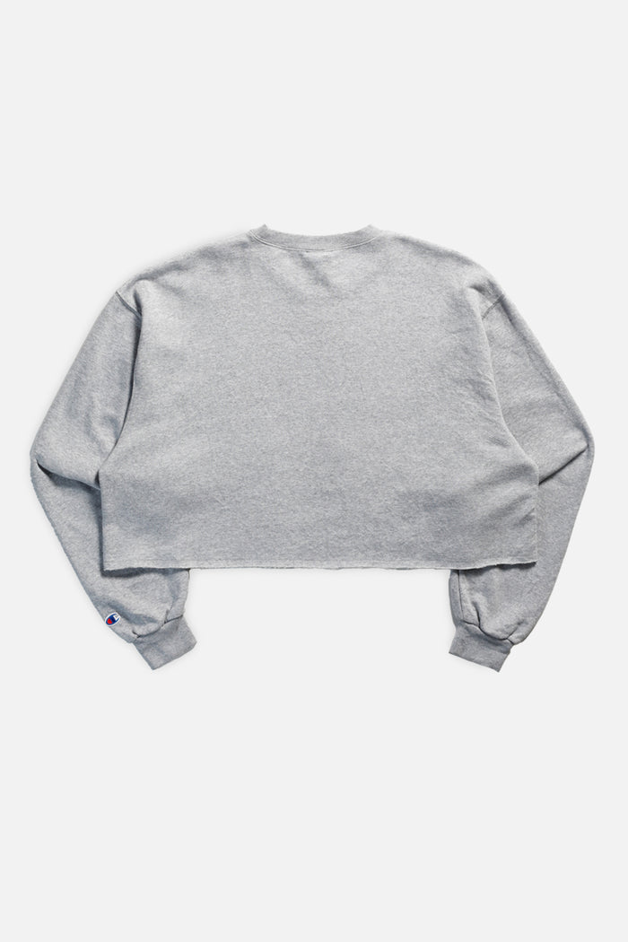 Frankie Rework Kansas Jayhawks NCAA Raw Crop Sweatshirt - XL