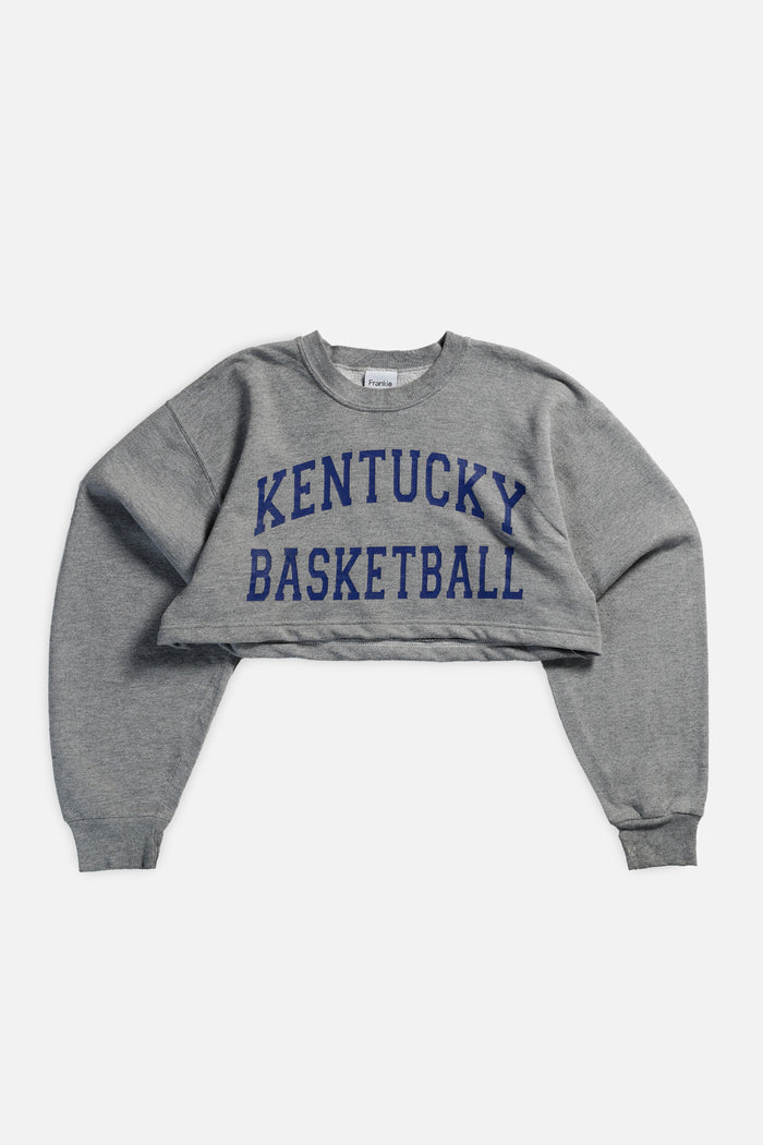 frankie Rework Kentucky Basketball Crop Sweatshirt - L