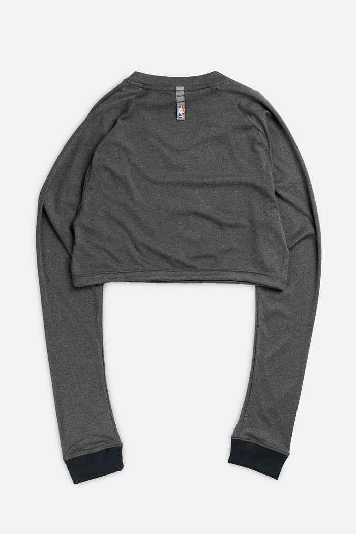 Frankie Rework Milwaukee Bucks NBA Crop Long Sleeve Tee - XS