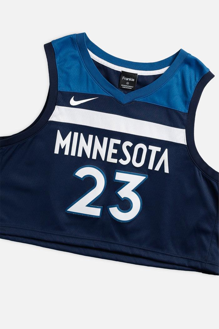Frankie Rework Minnesota Timberwolves NBA Crop Jersey - XL