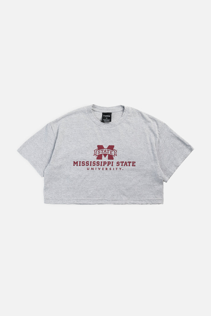 frankie Rework Mississippi State University Crop Tee - M