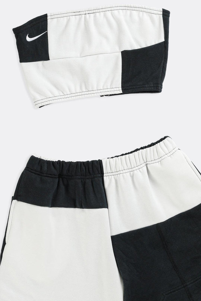 Frankie Rework Nike Patchwork Sweatshorts Set - XS S M L XL
