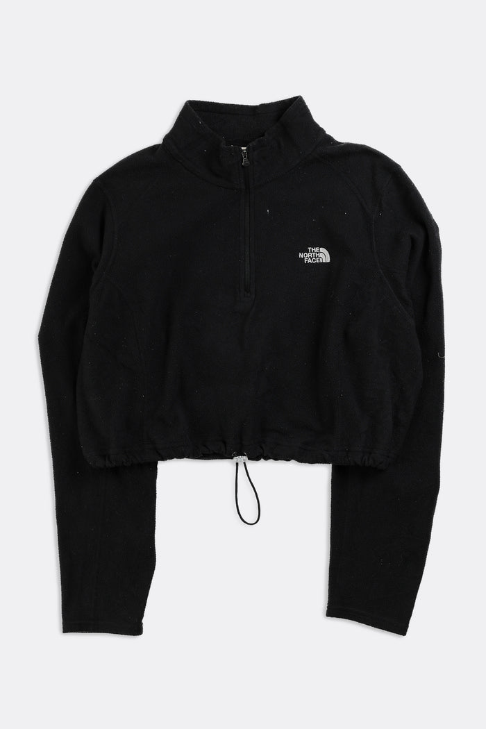 Frankie Rework North Face Crop Fleece Sweater - XS S M L XL