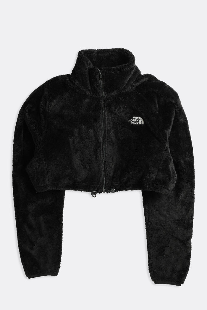 Frankie Rework North Face Crop Fuzzy Fleece Jacket - XS S M L XL