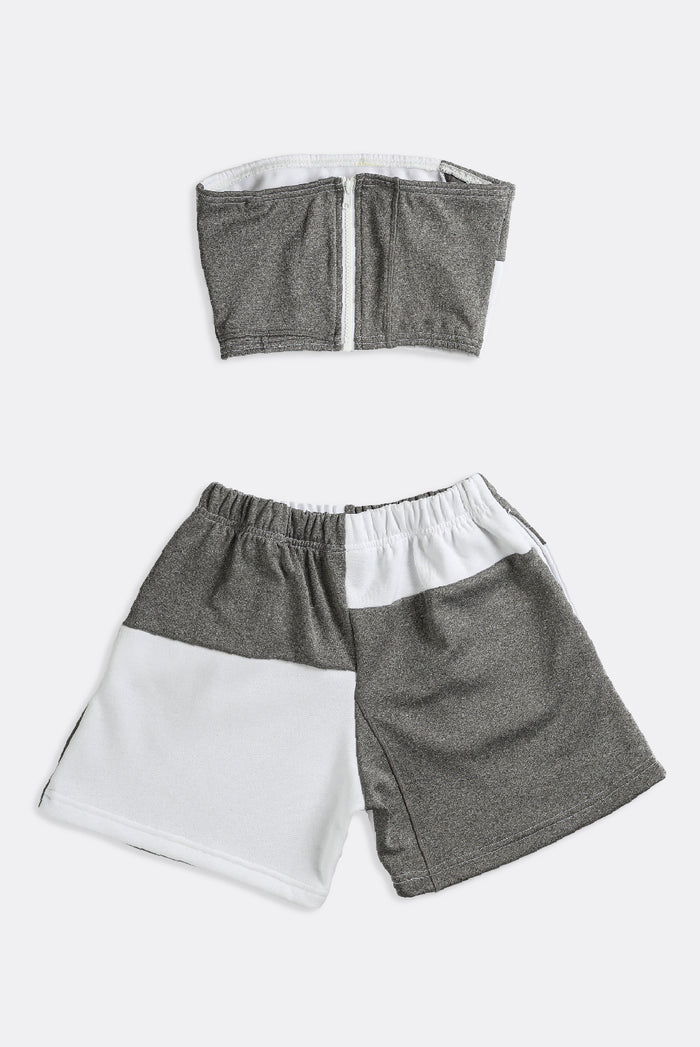Frankie Rework North Face Patchwork Sweatshorts Set - XS