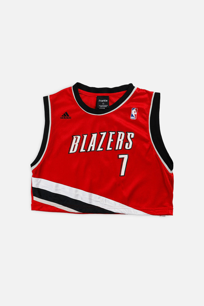 frankie Rework Portland Trailblazers NBA Crop Jersey - S