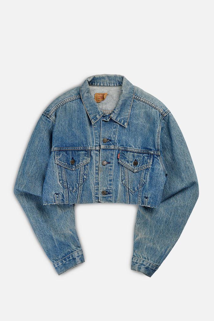 frankie Rework Vintage Levi's USA Crop Denim Jacket - L