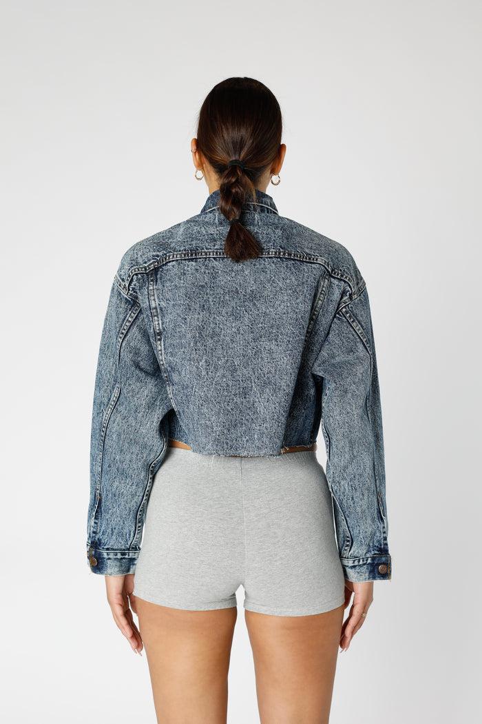 Frankie Rework Vintage Levi's USA Crop Denim Jacket - M