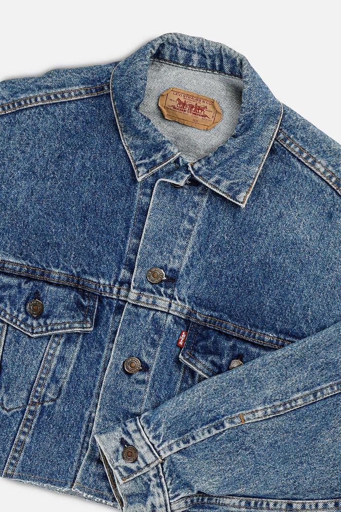 Frankie Rework Vintage Levi's USA Crop Denim Jacket - S