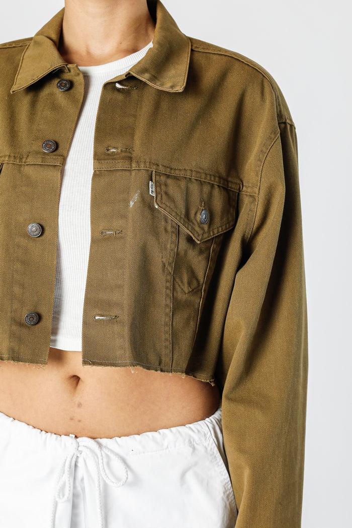 Frankie Rework Vintage Levi's USA Crop Denim Jacket - XL