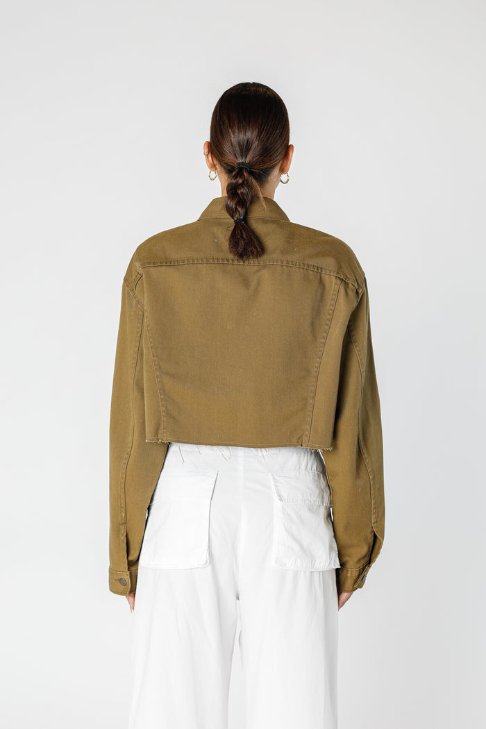 Frankie Rework Vintage Levi's USA Crop Denim Jacket - XL