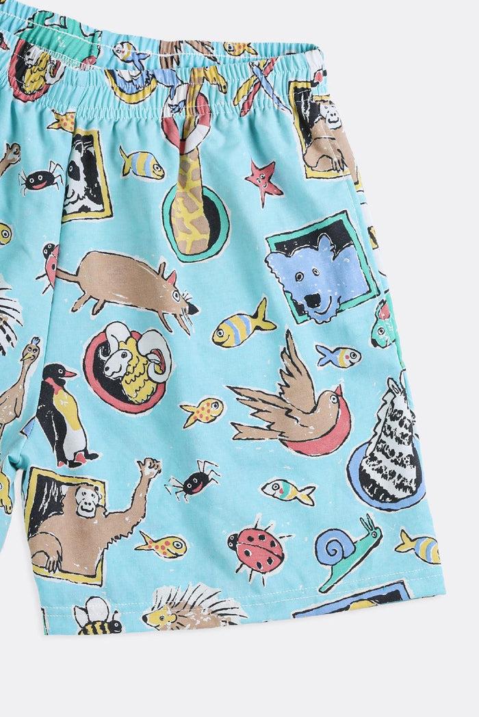 Frankie Unisex Rework Animal Print Boxer Shorts - XS L